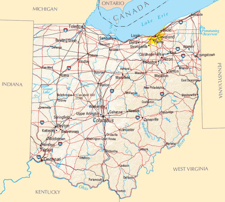 Cincinnati Ohio Map